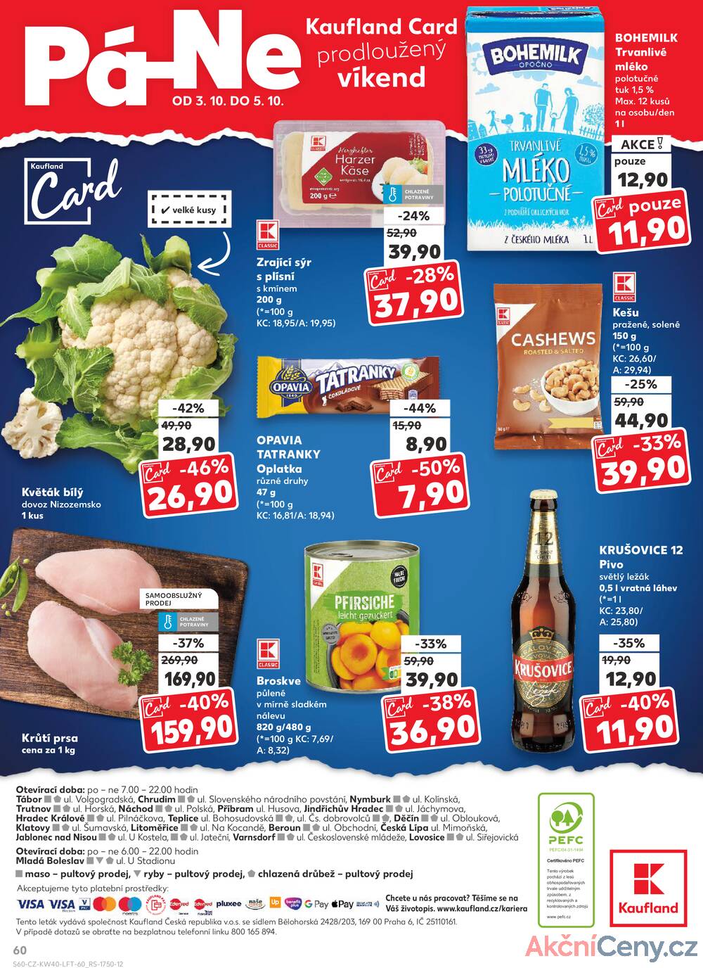 Leták Kaufland - Kaufland 1.10. - 7.10. - Kaufland - Jindřichův Hradec - strana 60