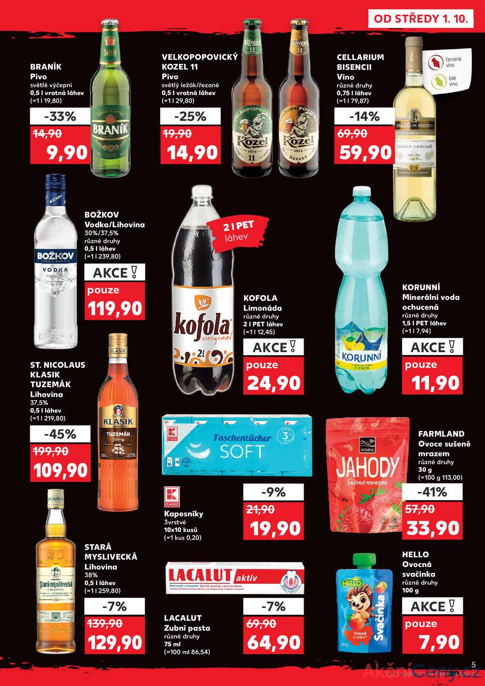 Leták Kaufland - Kaufland 1.10. - 7.10. - Kaufland - Pelhřimov - strana 5