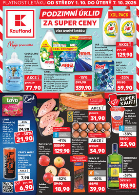 Leták Kaufland 1.10. - 7.10. - Kaufland - Ostrava - Zábřeh