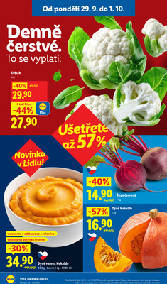 Lidl od 29.9. do 1.10.2025