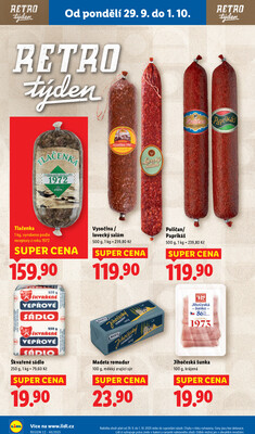Lidl od 29.9. do 1.10.2025