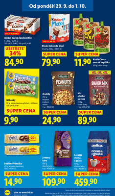 Lidl od 29.9. do 1.10.2025