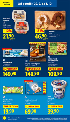 Lidl od 29.9. do 1.10.2025