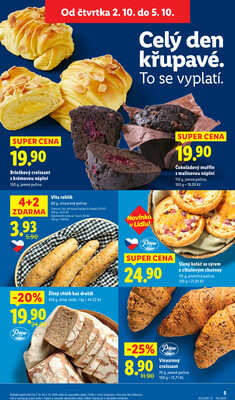 Lidl Čtvrtek od 2.10. do 5.10.2025