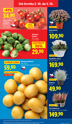 Lidl Čtvrtek od 2.10. do 5.10.2025