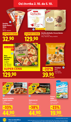 Lidl Čtvrtek od 2.10. do 5.10.2025