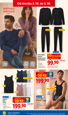 Lidl Čtvrtek od 2.10. do 5.10.2025