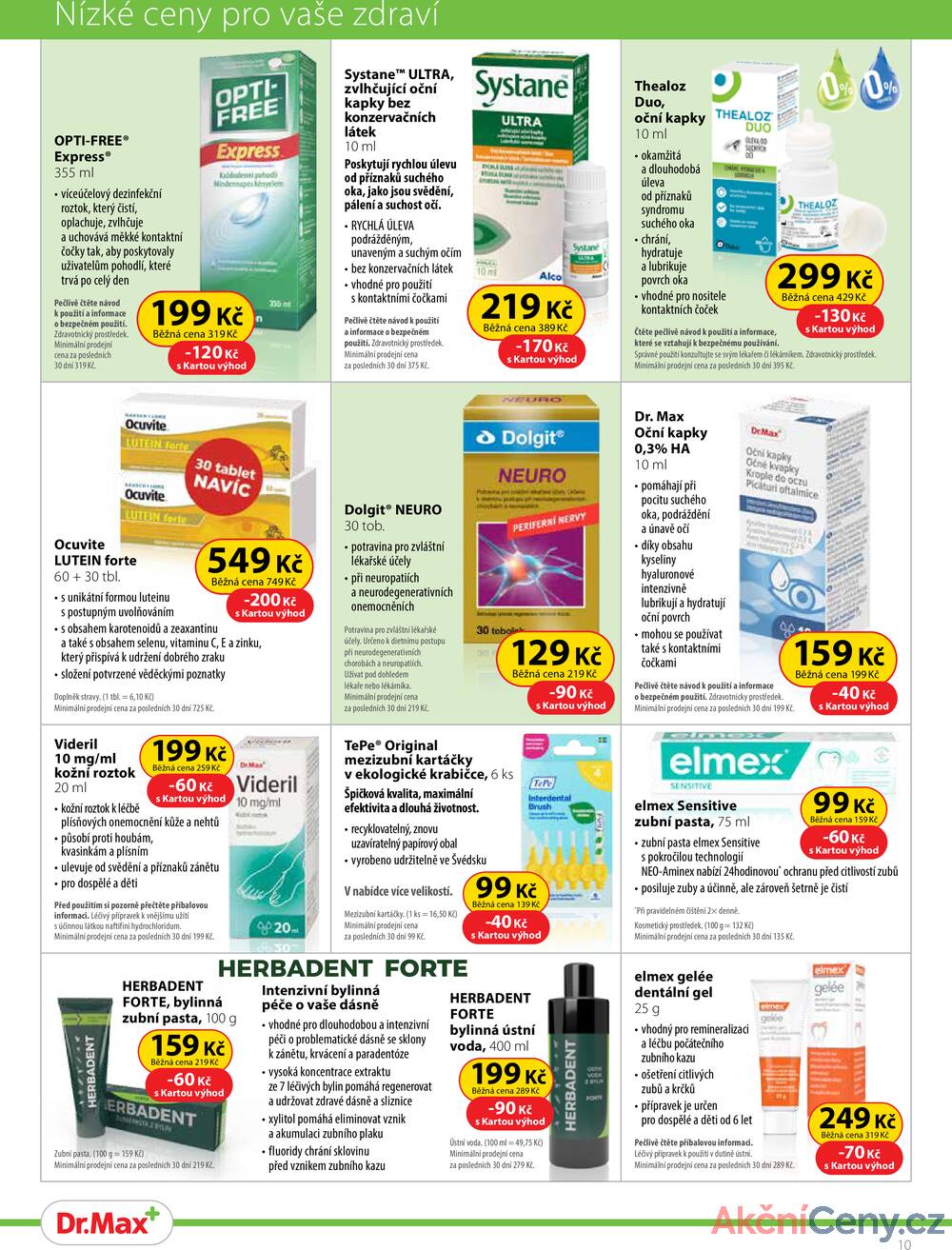 Leták Dr.Max - Dr.Max od 1.10. do 31.10.2025 - strana 10