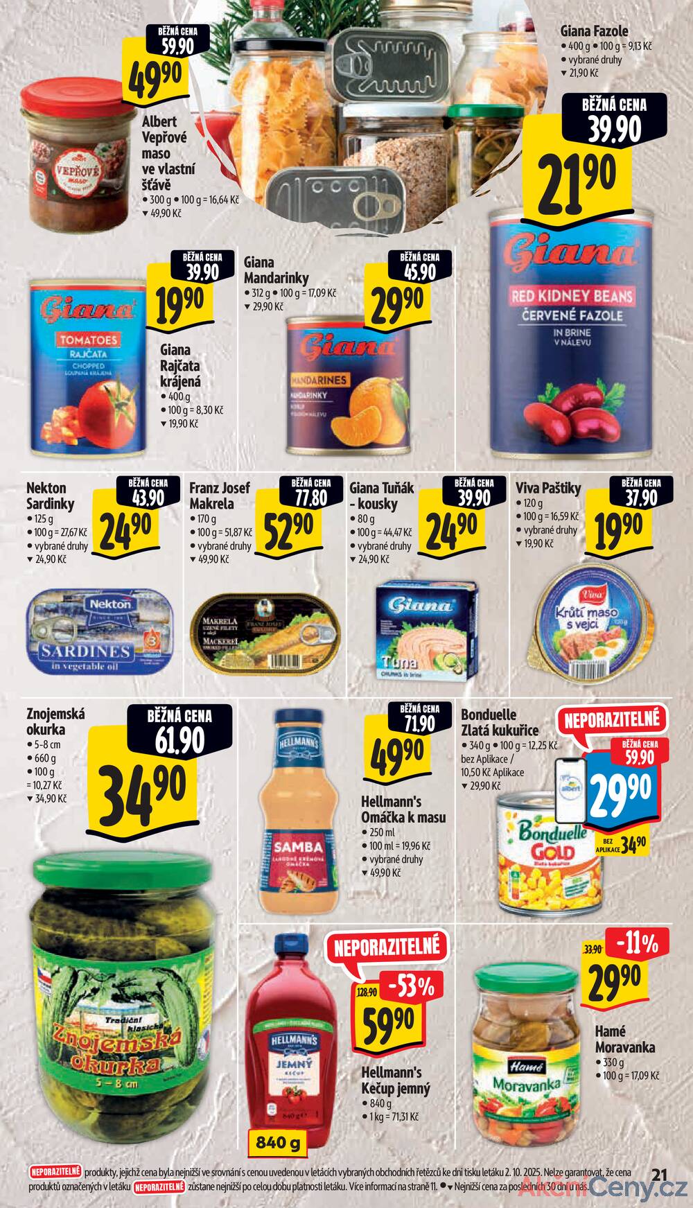 Leták Albert - Albert Supermarket Jihomoravský od 8.10. do 14.10.2025 - strana 28
