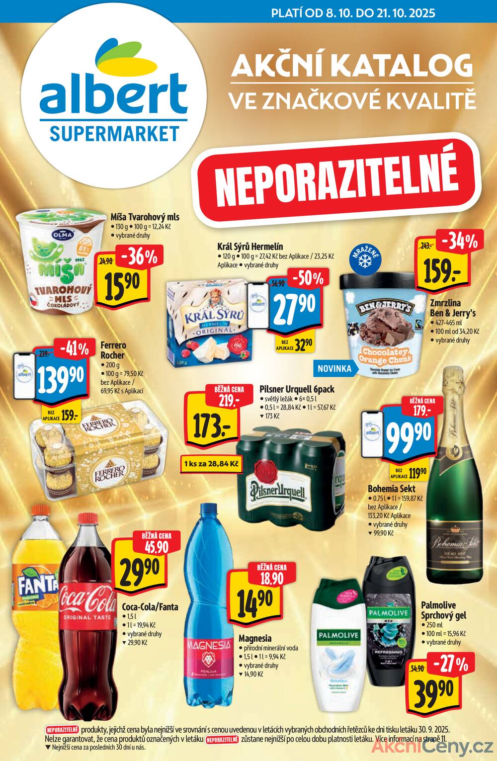 Leták Albert - Albert Supermarket katalog Brand od 8.10. do 21.10.2025 - strana 1