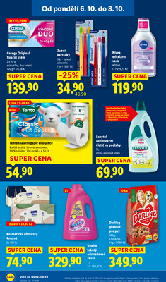 Lidl od 6.10. do 8.10.2025
