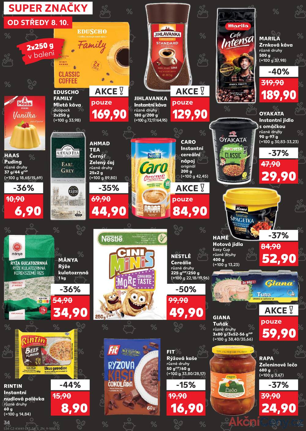 Leták Kaufland - Kaufland 8.10. - 14.10. - Kaufland - Třeboň - strana 34