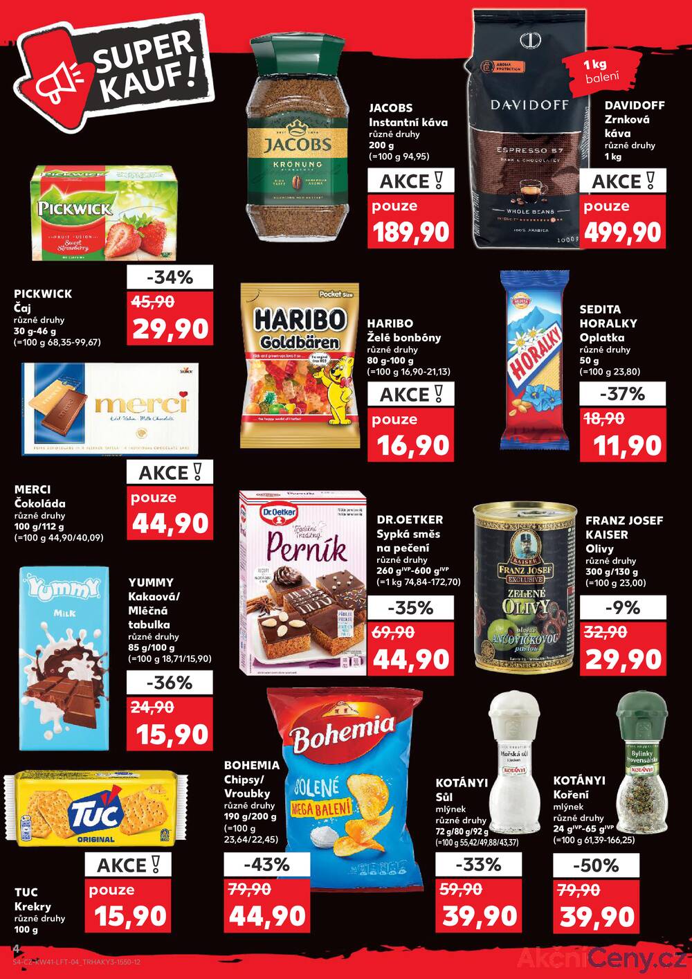 Leták Kaufland - Kaufland 8.10. - 14.10. - Kaufland - Příbram - strana 4