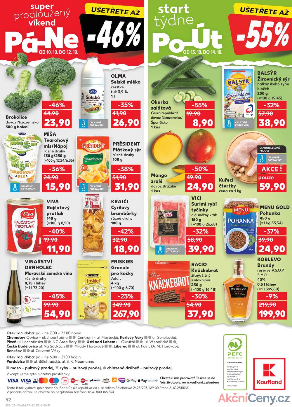 Leták Kaufland - Kaufland 8.10. - 14.10. - Kaufland - Plzeň (Sukova) - strana 52