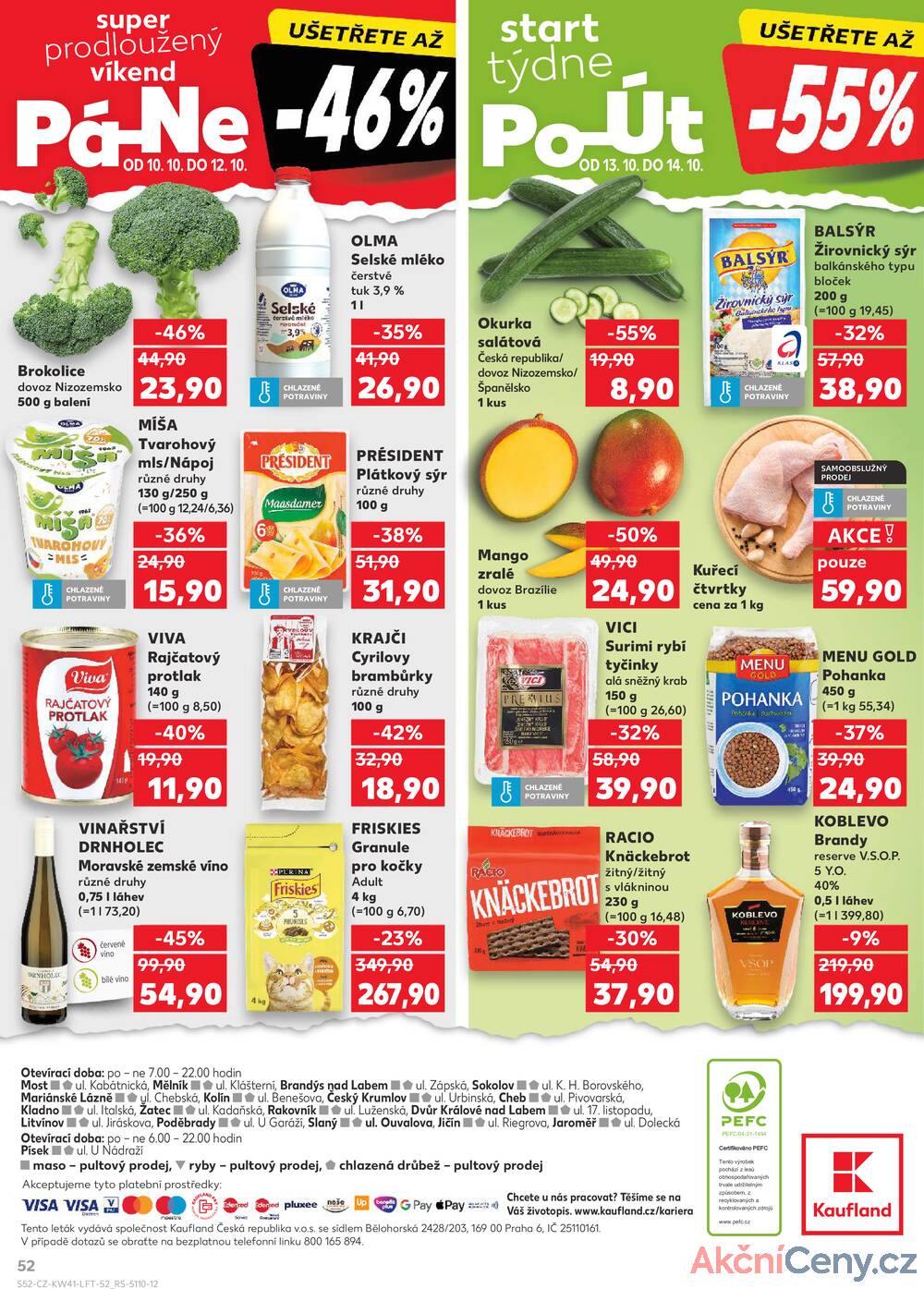 Leták Kaufland - Kaufland 8.10. - 14.10. - Kaufland - Brandýs nad Labem - strana 52