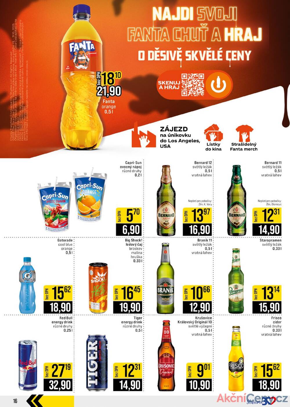Leták JIP - JIP Cash & Carry Brno, Praha, Ostrava, Jilemnice, Pardubice, Ostrava, Karlovy Vary, Olomouc a Zlín od 8.10. do 14.10.2025 - strana 16