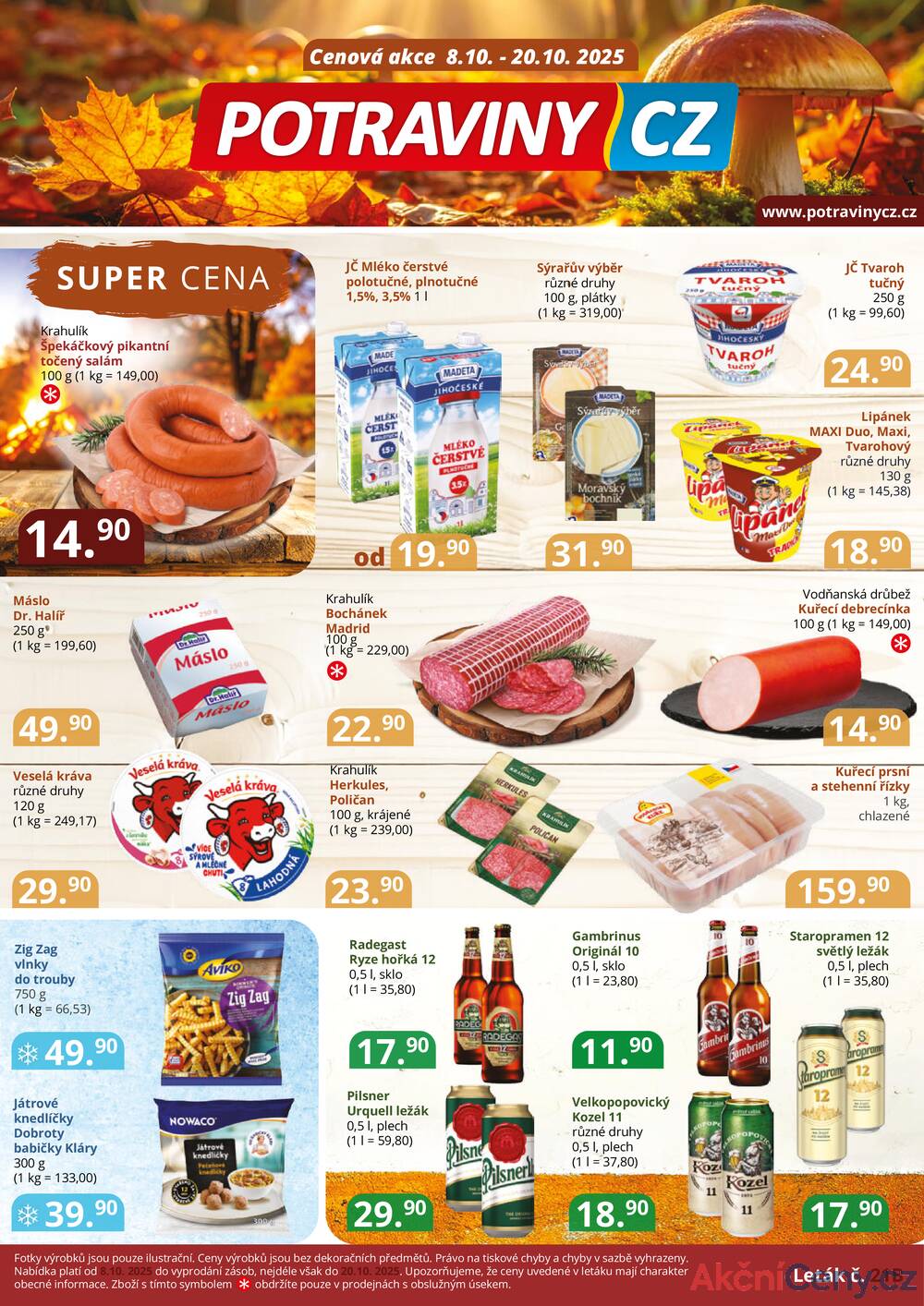 Leták Potraviny CZ - Potraviny CZ do 20.10. - strana 1 Leták Potraviny CZ - Potraviny CZ do 20.10. - strana 1