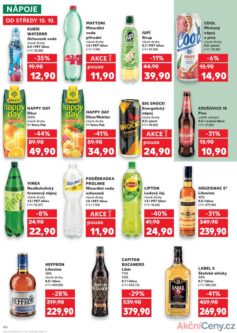 Leták Kaufland - Kaufland 15.10. - 21.10. - Kaufland - Příbram - strana 44