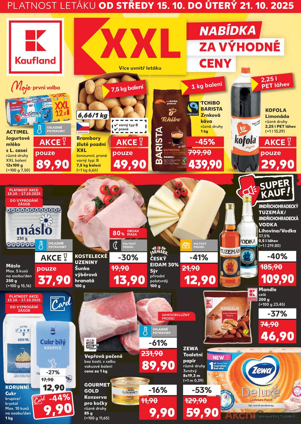 Leták Kaufland - Kaufland 15.10. - 21.10. - Kaufland - Hodonín (Konečná) - strana 1