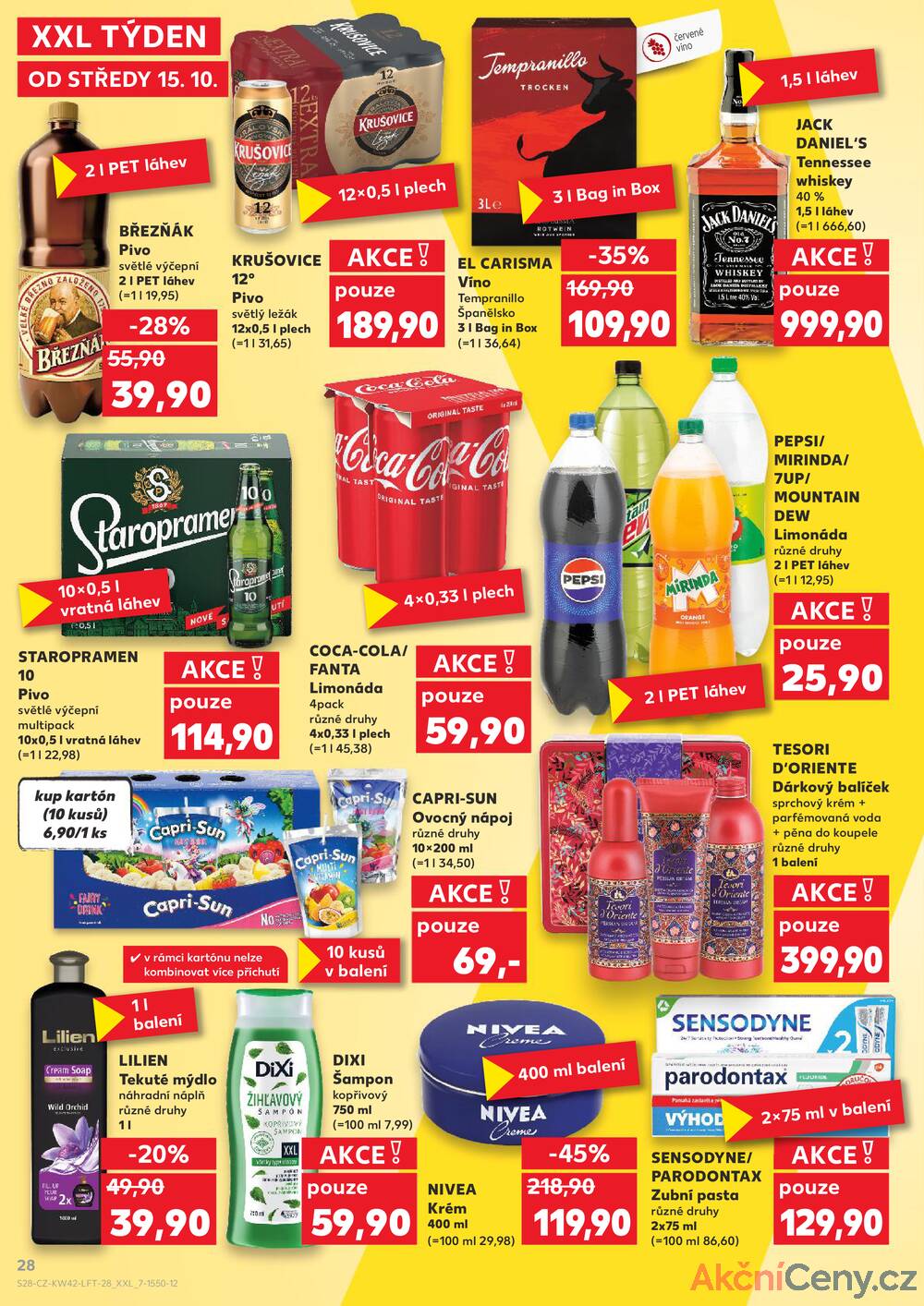 Leták Kaufland - Kaufland 15.10. - 21.10. - Kaufland - Znojmo (Jarošova) - strana 28