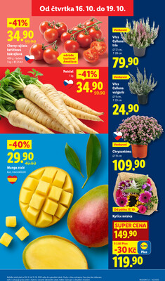 Lidl Čtvrtek od 16.10. do 19.10.2025