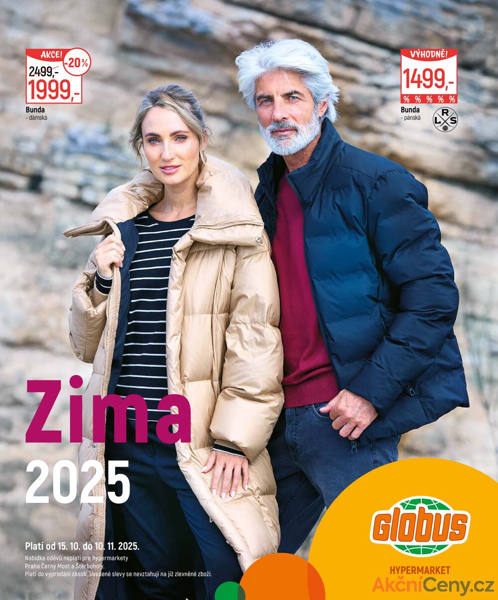 Leták Globus - Akční leták Globus 15.10. - 10.11.2025 - Globus Praha - Zličín - strana 1