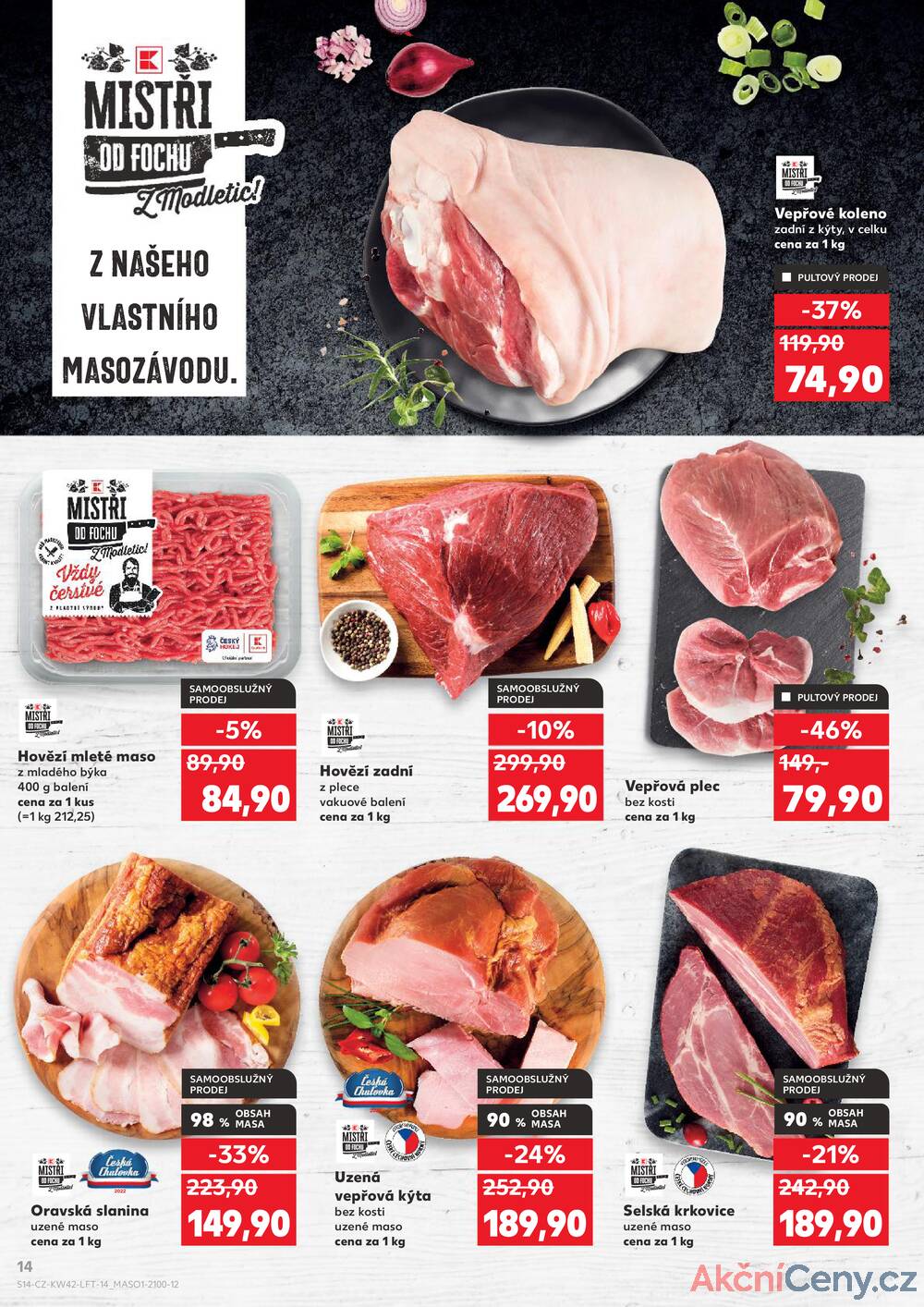Leták Kaufland - Kaufland 15.10. - 21.10. - Kaufland - Ostrava - Zábřeh - strana 14