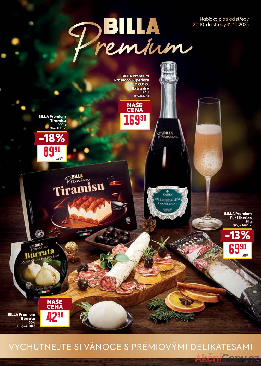 Leták Billa - Billa Premium od 22.10. do 31.12.2025 - strana 1 Leták Billa - Billa Premium od 22.10. do 31.12.2025 - strana 1