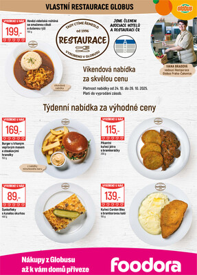 Akční leták Globus 22.10. - 27.10.2025 - Globus Praha - Čakovice