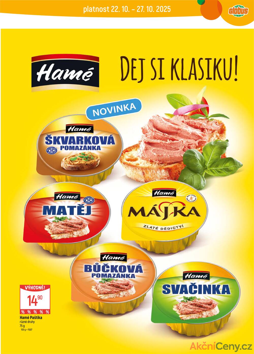 Leták Globus - Akční leták Globus 22.10. - 27.10.2025 - Globus Havířov - strana 4
