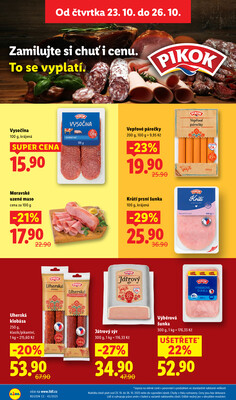 Lidl Čtvrtek od 23.10. do 26.10.2025