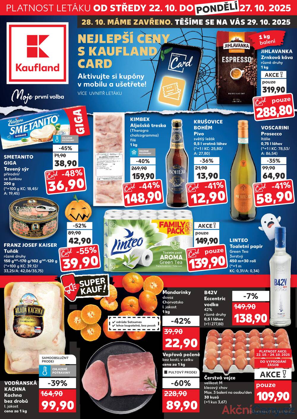 Leták Kaufland - Kaufland 22.10. - 27.10. - Kaufland - Beroun - strana 1