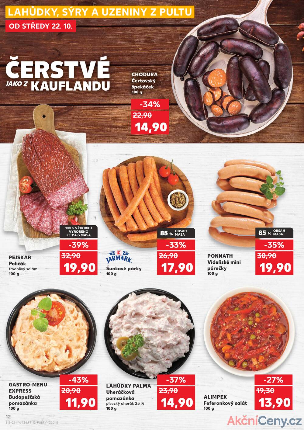 Leták Kaufland - Kaufland 22.10. - 27.10. - Kaufland Poděbrady - U Garáží - strana 12