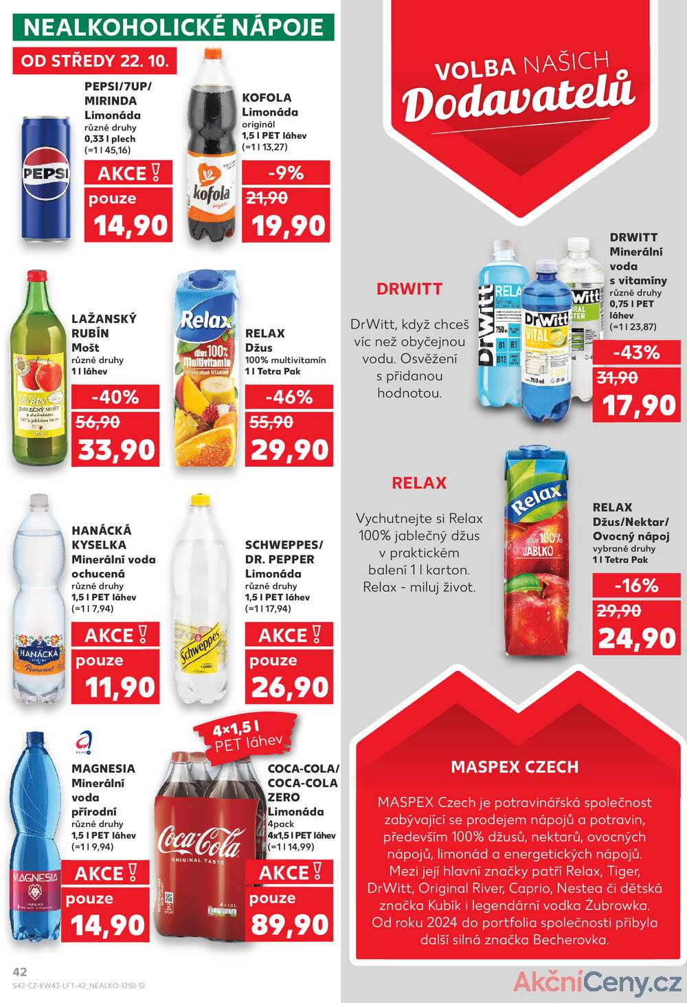 Leták Kaufland - Kaufland 22.10. - 27.10. - Kaufland - Český Krumlov - strana 42