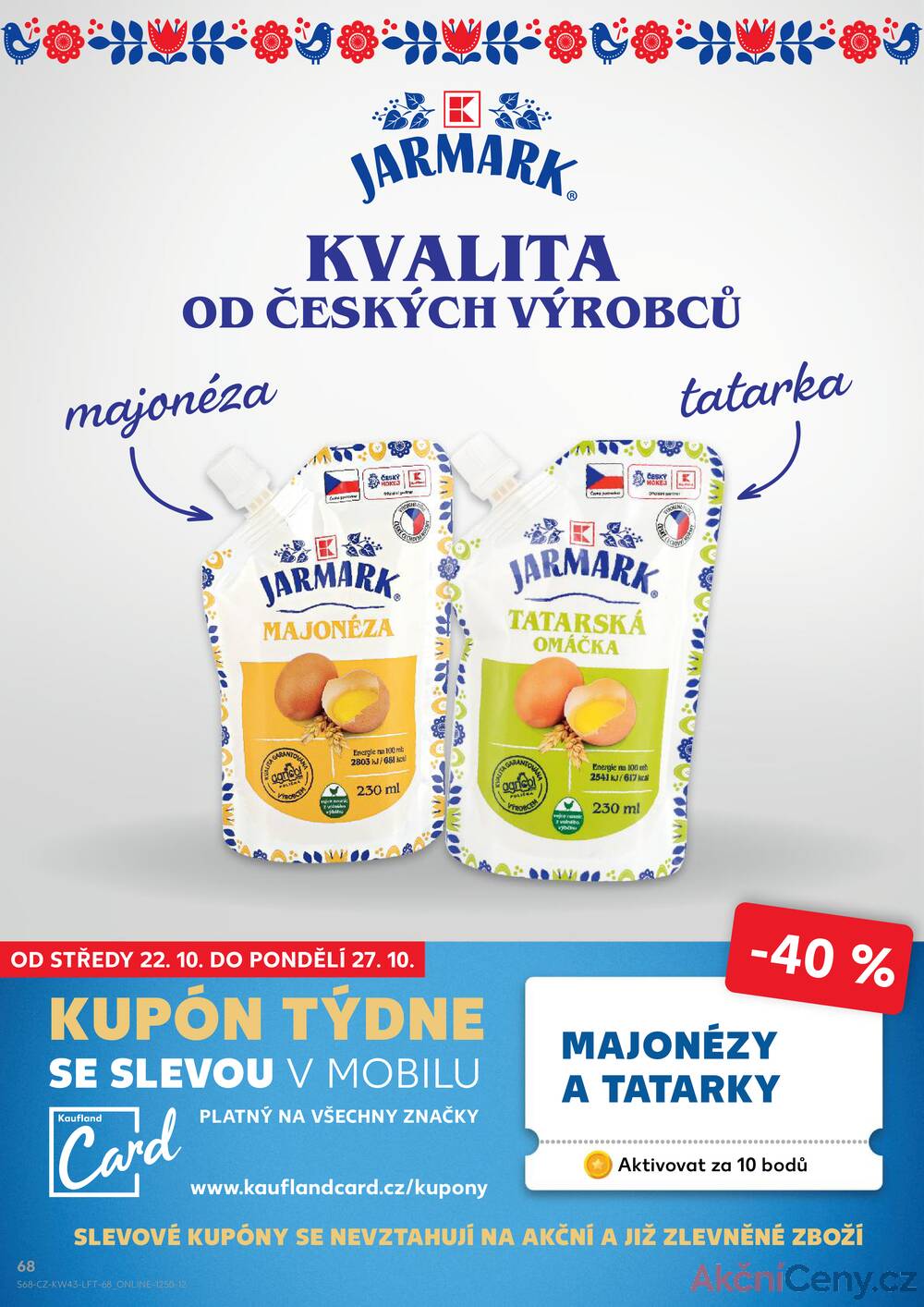 Leták Kaufland - Kaufland 22.10. - 27.10. - Kaufland - Český Krumlov - strana 68