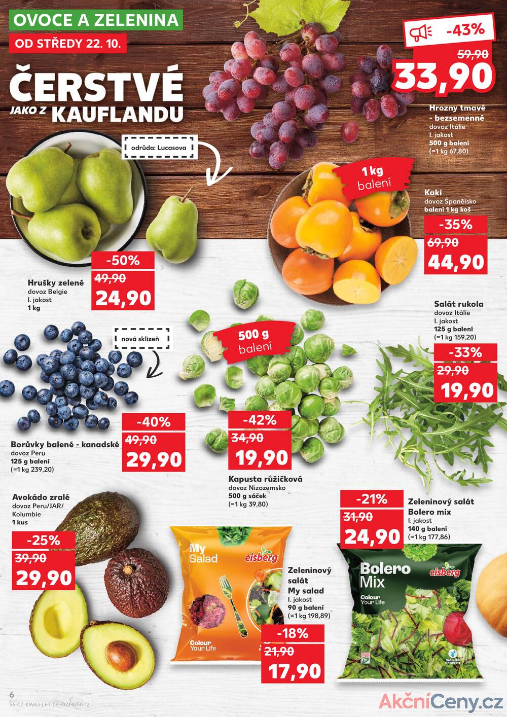 Leták Kaufland - Kaufland 22.10. - 27.10. - Kaufland - Hustopeče (Brněnská) - strana 6
