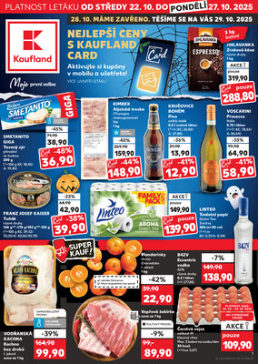 Leták Kaufland 22.10. - 27.10. - Kaufland - Havířov (Před Tratí)