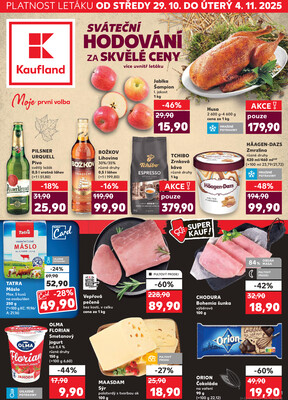 Leták Kaufland 28.10. - 4.11. - Kaufland - Kuřim