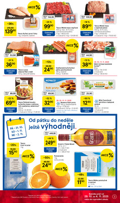 Tesco supermarkety od 29.10. do 4.11.2025