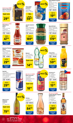 Tesco supermarkety od 29.10. do 4.11.2025