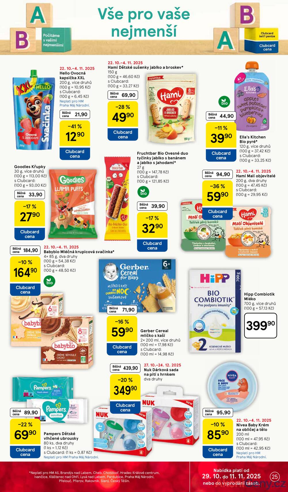 Leták Tesco - Tesco malé hypermarkety od 29.10. do 4.11.2025 - strana 25 Leták Tesco - Tesco malé hypermarkety od 29.10. do 4.11.2025 - strana 25