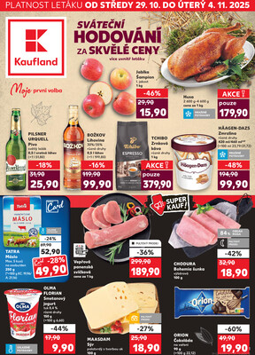 Leták Kaufland 28.10. - 4.11. - Kaufland - Karviná