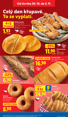 Lidl Čtvrtek od 30.10. do 2.11.2025