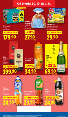 Lidl Čtvrtek od 30.10. do 2.11.2025