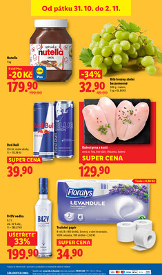 Lidl Čtvrtek od 30.10. do 2.11.2025