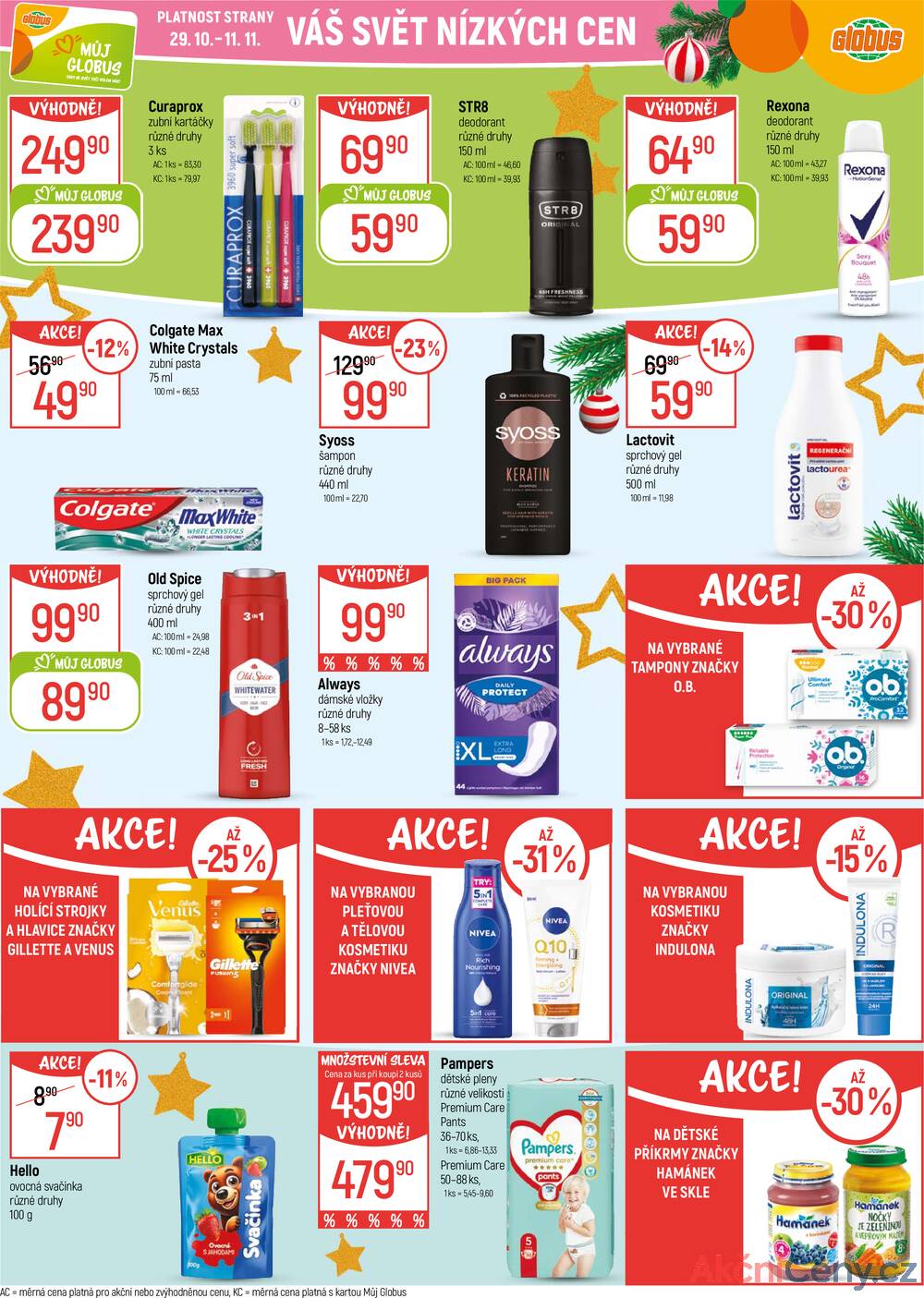 Leták Globus - Akční leták Globus 29.10. - 4.11.2025 - Globus České Budějovice - strana 30