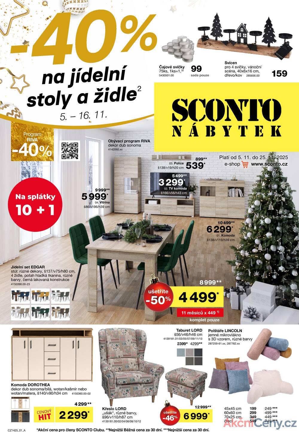 Leták SCONTO Nábytek
platný do 25.11.2025 - strana 1