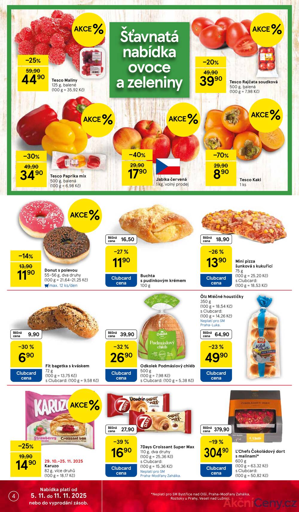 Leták Tesco - Tesco supermarkety od 5.11. do 11.11.2025 - strana 4