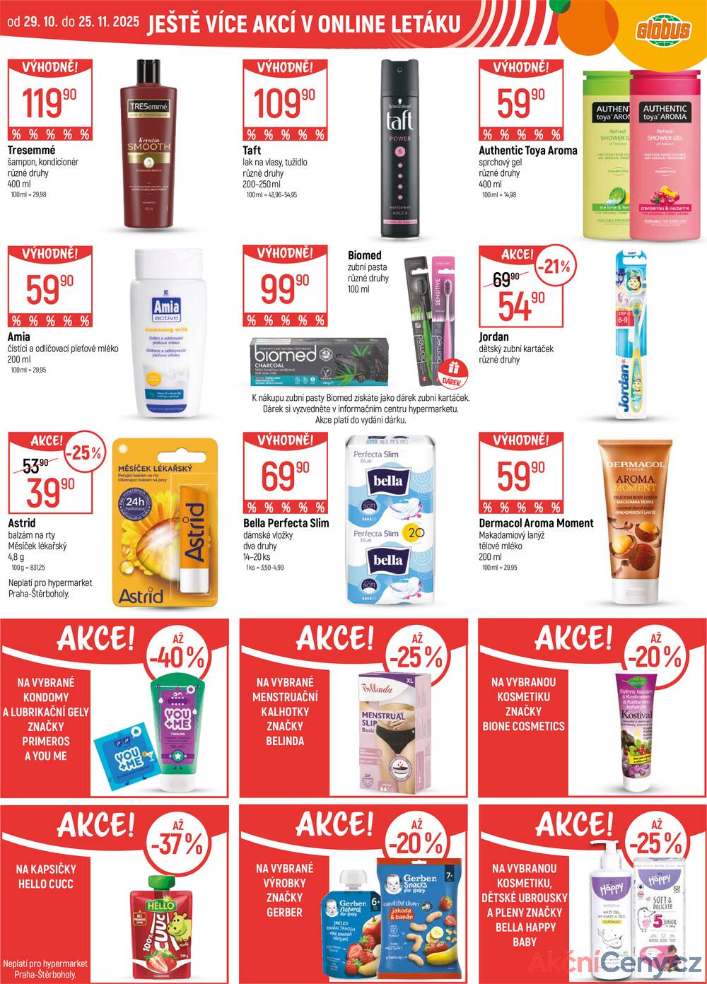 Leták Globus - Akční leták Globus 5.11. - 11.11.2025 - Globus Praha - Centrum Černý Most - strana 43