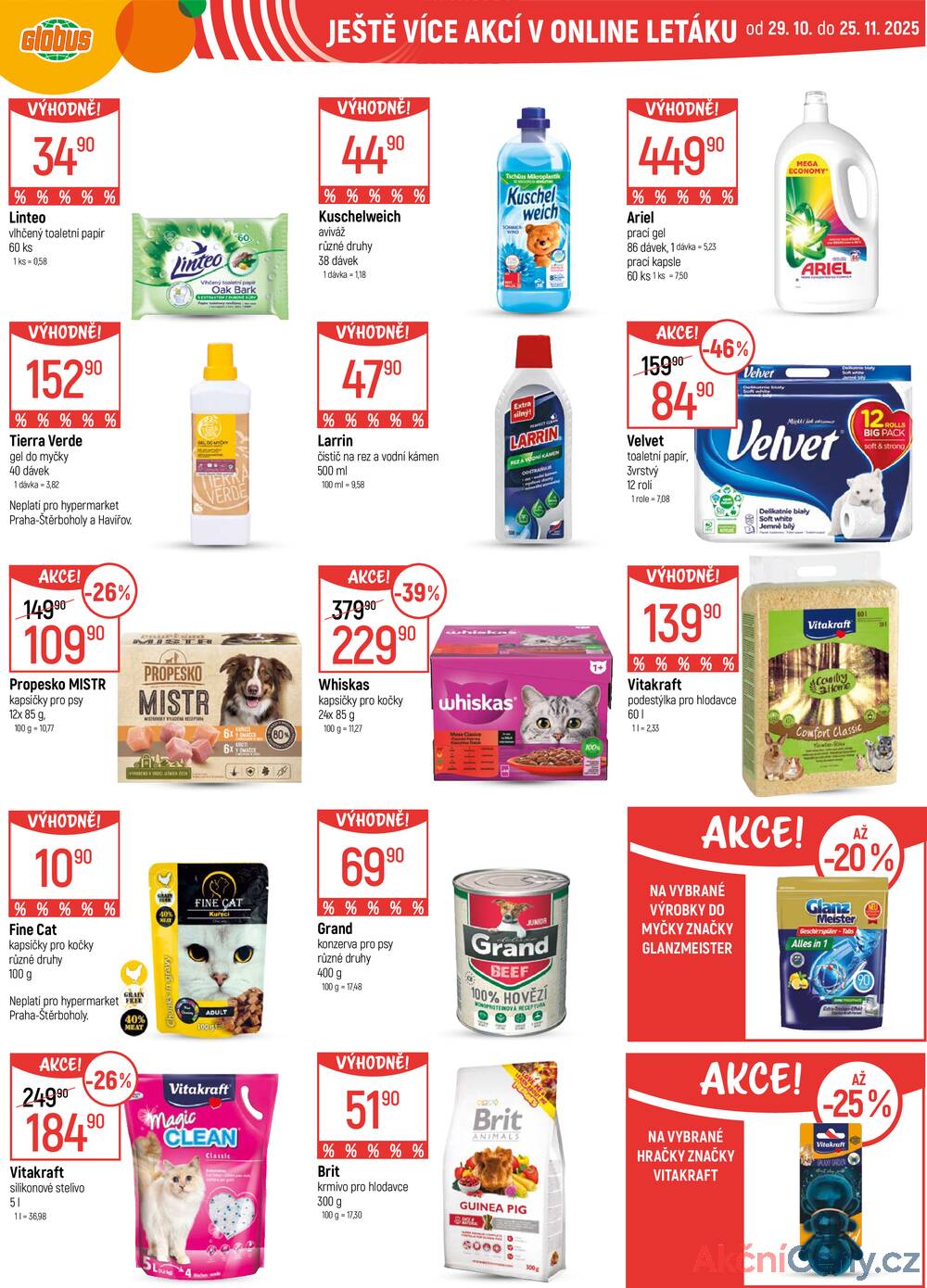 Leták Globus - Akční leták Globus 5.11. - 11.11.2025 - Globus Havířov - strana 44